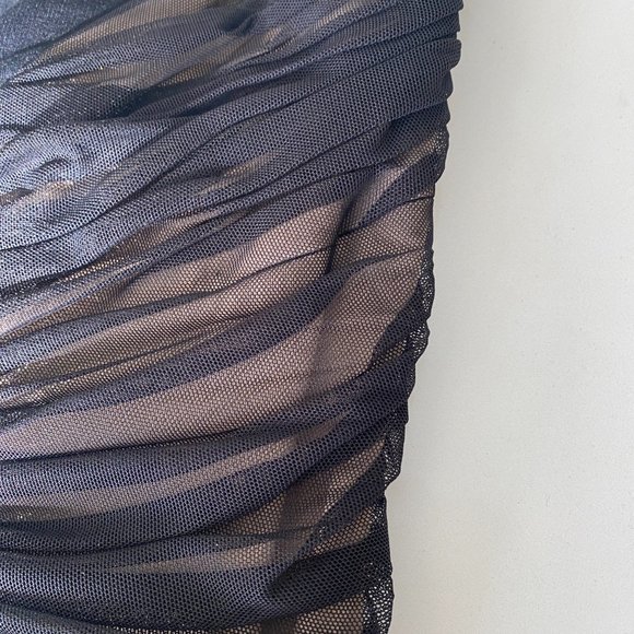 BCBG Max Azria Black Tulle  BodyCon Dress - Picture 7 of 9